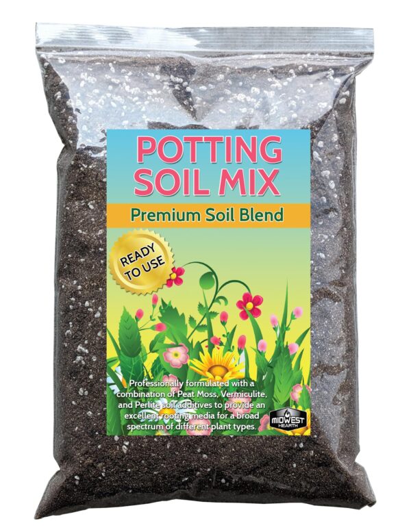 Premium Potting Soil Mix with Peat Moss, Vermiculite, Perlite (Made in USA) - Image 2